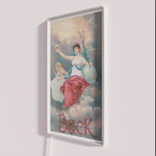 Charger l&#39;image dans la galerie, Vintage Hand-Drawn 1893 Bock Beer Sign Neon Illuminated Bar Decor