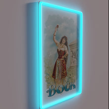 Charger l&#39;image dans la galerie, Vintage-inspired beer poster advertisement with bold neon color accents.