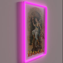 Charger l&#39;image dans la galerie, Authentic vintage beer advertisement poster replica with colorful LED lighting