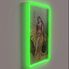 Charger l&#39;image dans la galerie, Vintage Bock Beer Sign with Hand-Painted Style, Neon Accents Only