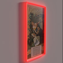 Charger l&#39;image dans la galerie, Retro style vintage beer poster advertisement lit up in color.
