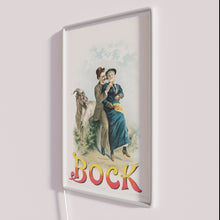 Charger l&#39;image dans la galerie, Retro Bock Beer Sign with vintage illustration of a young goat