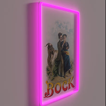 Charger l&#39;image dans la galerie, Retro style vintage Bock beer sign with nostalgic graphics and colors