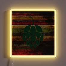 Charger l&#39;image dans la galerie, Colorful, Handcrafted Vintage Craft Beer Sign with Neon Hops Accents