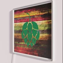 Charger l&#39;image dans la galerie, Vibrant Retro-Style Neon Sign with Hops and Craft Beer Graphics