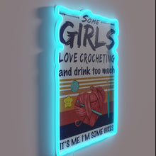 Charger l&#39;image dans la galerie, Vintage Crocheting Sign for Women Who Crochet and Party Hard