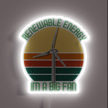 Charger l&#39;image dans la galerie, Earth-friendly renewable energy enthusiast gift in vibrant RGB neon display.