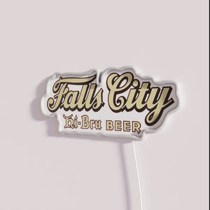 Vintage Falls City Hi Bru Neon Sign for Beer Lovers