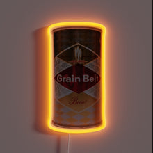 Charger l&#39;image dans la galerie, Retro grain belt beer can logo in vibrant rgb neon