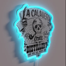 Charger l&#39;image dans la galerie, Elegant vintage-inspired Mexican distillery neon sign with colorful RGB illumination
