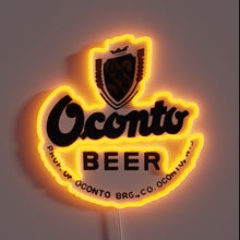 Charger l&#39;image dans la galerie, Vintage Retro Oconto Brewing Company Neon Sign Art Decor Item