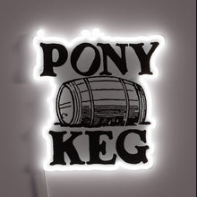 Charger l&#39;image dans la galerie, Add retro flair with this glowing vintage pony keg sign.
