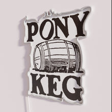 Charger l&#39;image dans la galerie, Retro inspired neon bar decor with pony keg theme