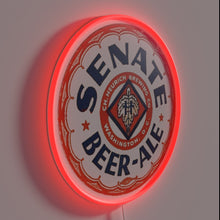 Charger l&#39;image dans la galerie, Retro-style Senate Beer Company logo neon sign from Washington DC.