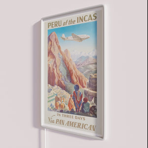 Retro Style Peru Map Neon Sign for Home Decor Inspiration