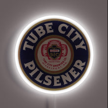 Charger l&#39;image dans la galerie, Retro-themed neon beer sign from McKeesport&#39;s iconic Tube City Brewing Co.