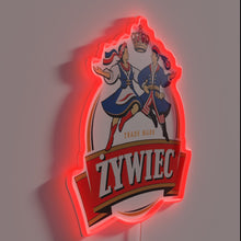 Charger l&#39;image dans la galerie, Vintage Retro Zywiec Beer Neon Sign in Distressed Color Scheme