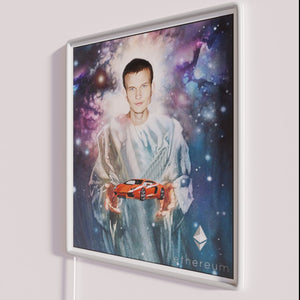 Vitalik Buterin Inspired Ethereum Luxury Neon Wall Decor Art Sign