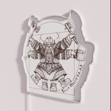 Charger l&#39;image dans la galerie, Vibrant Vitruvian Dwarf LED Neon Sign in Color Changing RGB
