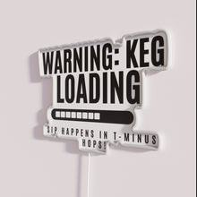 Charger l&#39;image dans la galerie, Neon Bar Sign for Beer Lovers with Warning Humorous Design