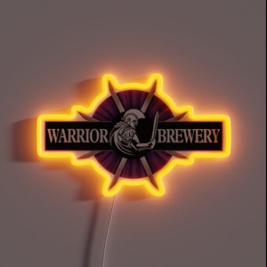 RGB Neon Sign for Warrior Brewery Fan Room Decorations