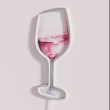 Charger l&#39;image dans la galerie, Neon Bar Decor Glass Red Wine Artful Colorful Modern Lighting