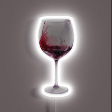 Charger l&#39;image dans la galerie, Artistic Neon Sign Depicting Red Wine in Vibrant Colorful Design