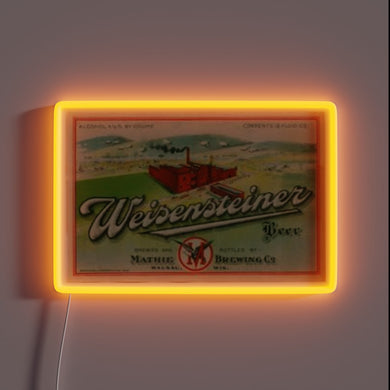 Eye-catching RGB neon light display for Weisensteiner Beer enthusiasts everywhere