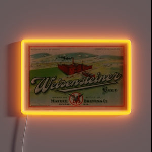 Eye-catching RGB neon light display for Weisensteiner Beer enthusiasts everywhere