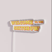 Charger l&#39;image dans la galerie, Neon Sign with Distressed Humor &#39;Welcome to the Shitshow&#39; Design