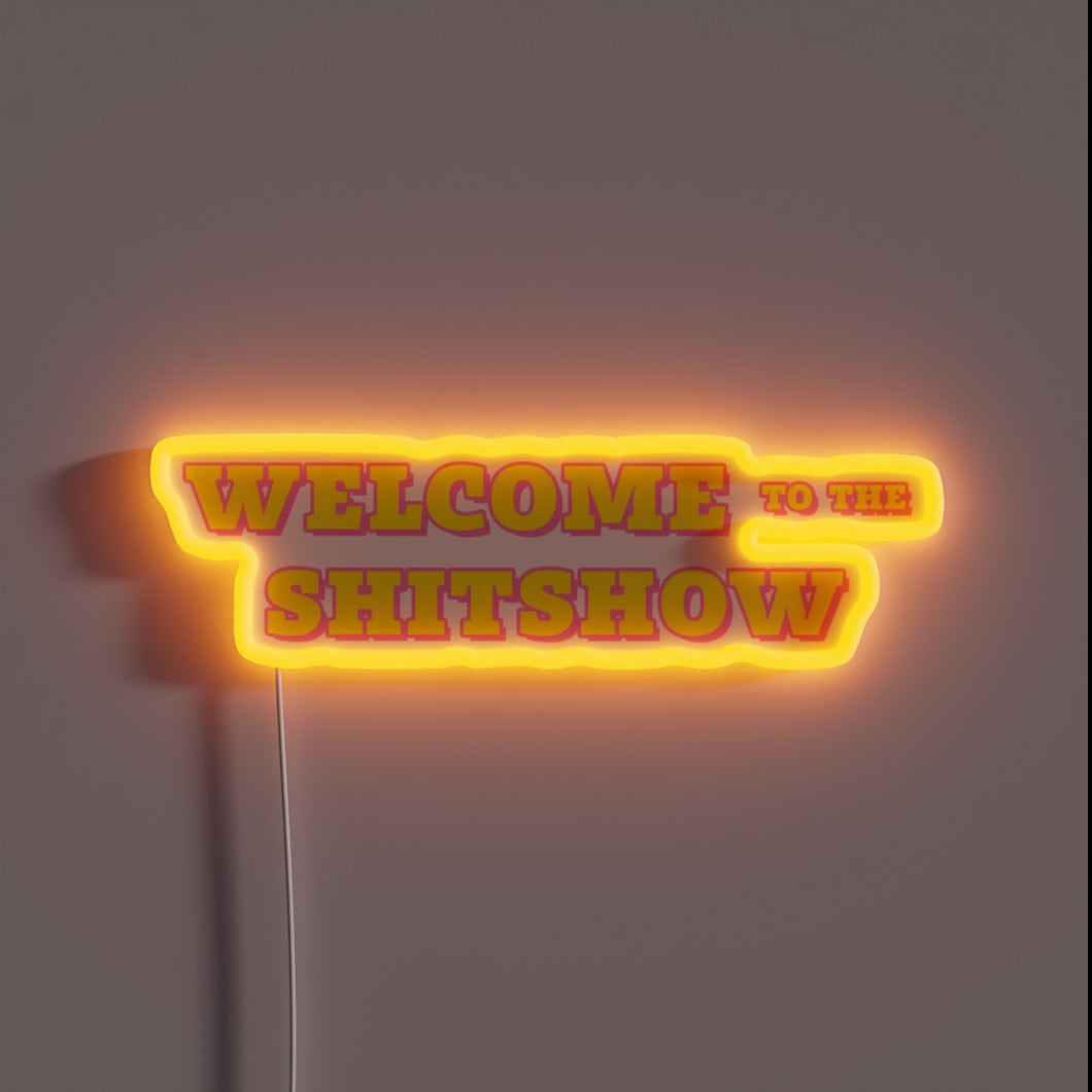 Eye-catching Neon Sign with Vibrant RGB Lighting and Edgy Design