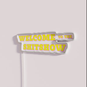 Colorful 'Welcome to the Shitshow' Neon Sign for Lovers of Chaos