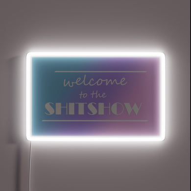 Add some chaotic flair with this vibrant RGB light sign.