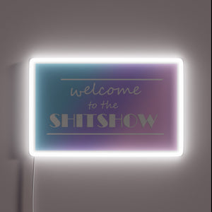 Add some chaotic flair with this vibrant RGB light sign.