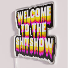 Charger l&#39;image dans la galerie, Retro Chic Welcome Sign with Vibrant RGB Color Changing Neon Lighting