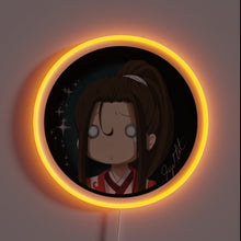 Charger l&#39;image dans la galerie, Customizable Wen Ning RGB neon sign with adjustable lighting modes.
