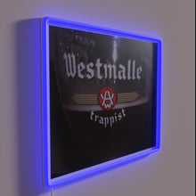 Charger l&#39;image dans la galerie, Westmalle Trappist Beer in Elegant Glass with Neon RGB Lighting