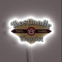Charger l&#39;image dans la galerie, Neon Sign Depicting Iconic Westmalle Trappist Belgian Beer Logo Illuminated