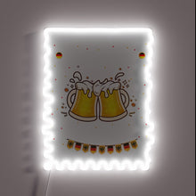 Charger l&#39;image dans la galerie, Vibrant RGB neon sign featuring whimsical beer garden party motto.