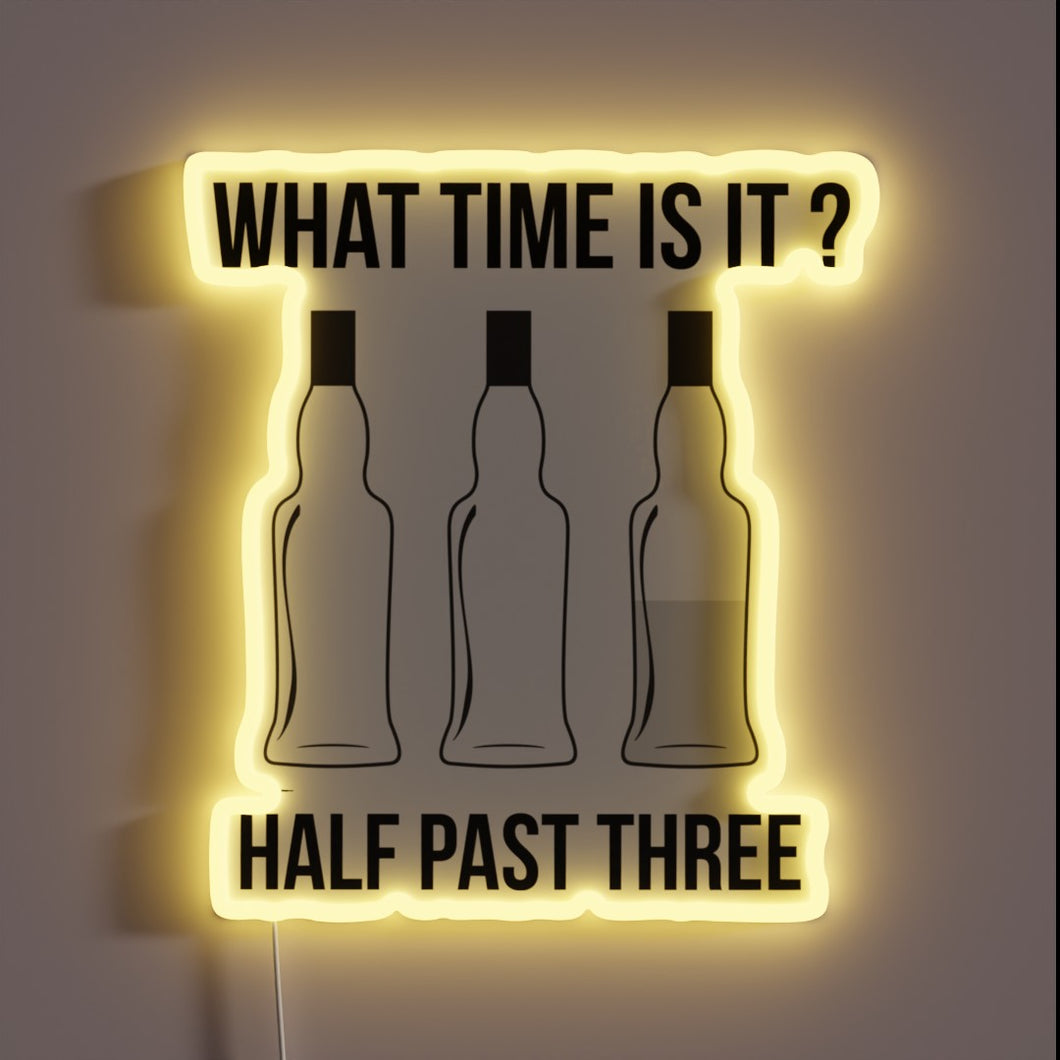 Time Telling Fun with this Retro-Style Half Past Three Sign