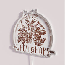 Charger l&#39;image dans la galerie, Brewery theme decorative RGB LED neon sign with wheat hops