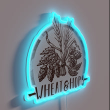 Charger l&#39;image dans la galerie, Wheat fields meet hops in vibrant, neon brewery-inspired artistry