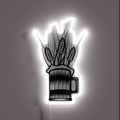 Warm Glow of Refreshing Wheat Beer Illuminates Your Home Bar