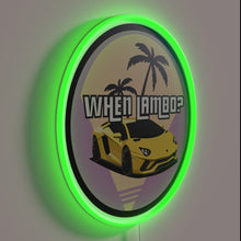 Charger l&#39;image dans la galerie, Luxurious Lamborghini-themed LED neon sign with vibrant RGB color options.