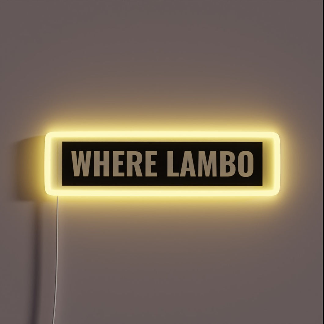Eye-catching LED accent lighting with Lamborghini-inspired neon design effect.