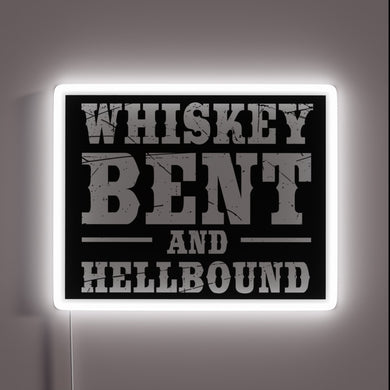 Eye-catching neon sign featuring whiskey-themed, vibrant RGB LED design.