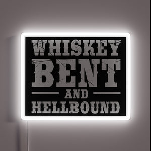 Eye-catching neon sign featuring whiskey-themed, vibrant RGB LED design.