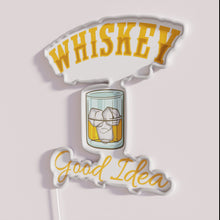 Charger l&#39;image dans la galerie, Whiskey Quote Neon Sign with Color-Changing RGB LED Lighting Effect