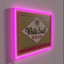 Charger l&#39;image dans la galerie, Vibrant LED Beer Sign with Neon Accents and Modern Design