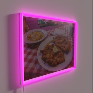 Add Austrian flair with this Wiener Schnitzel neon kitchen decor.